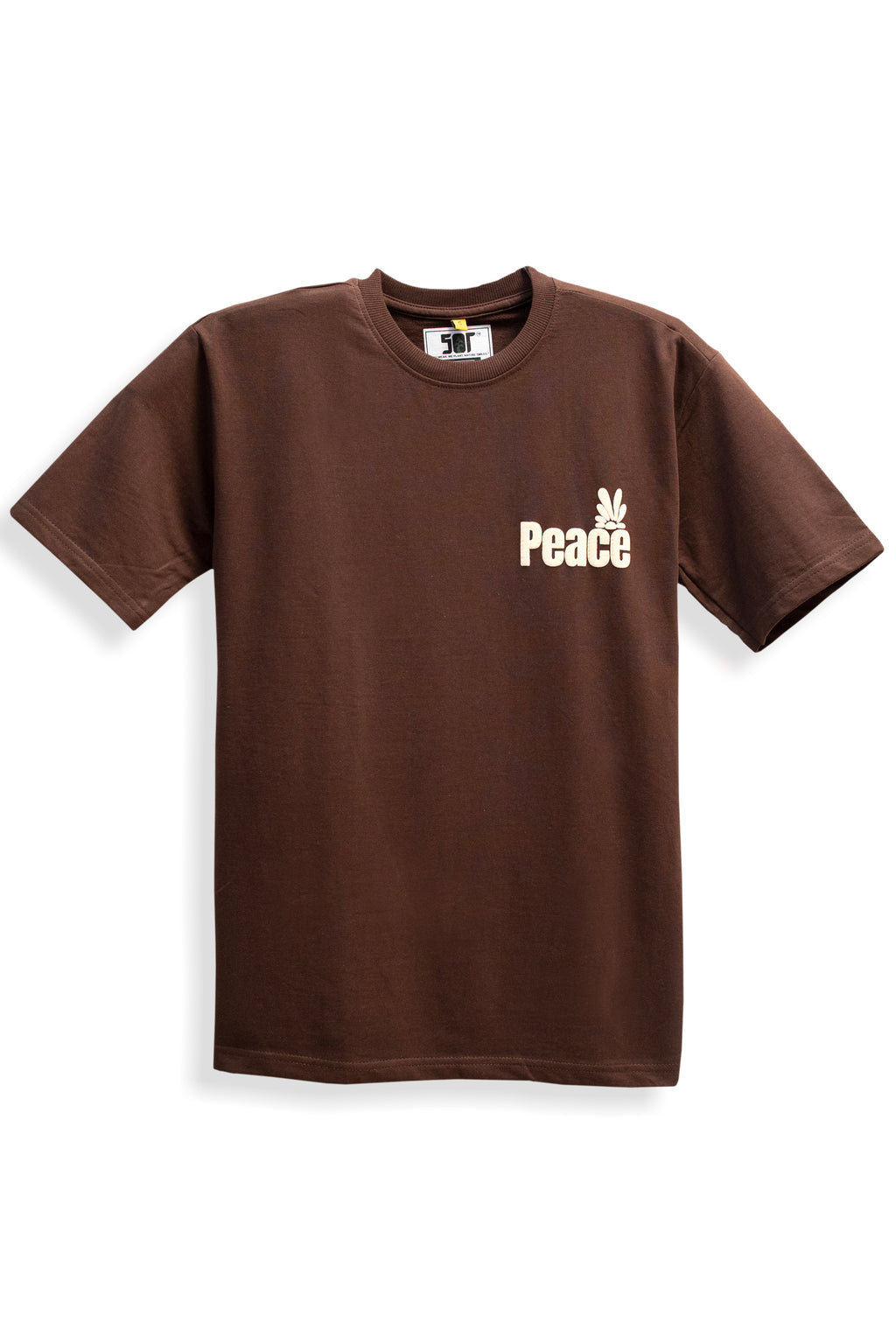 Printed Oversized T-shirt EARTHY LINE ART