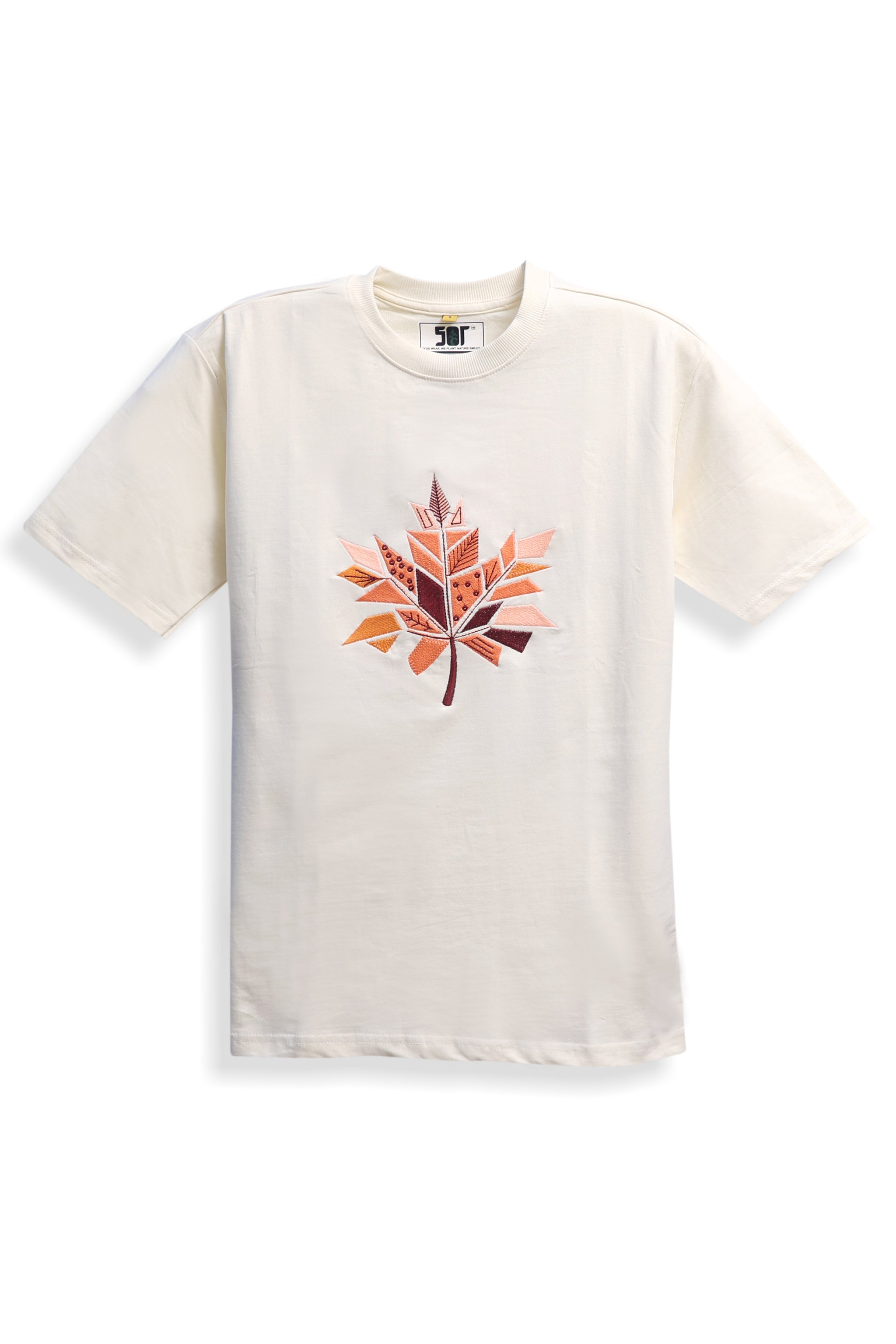 Embroidered Oversized T-shirt | LeafEdge Tee