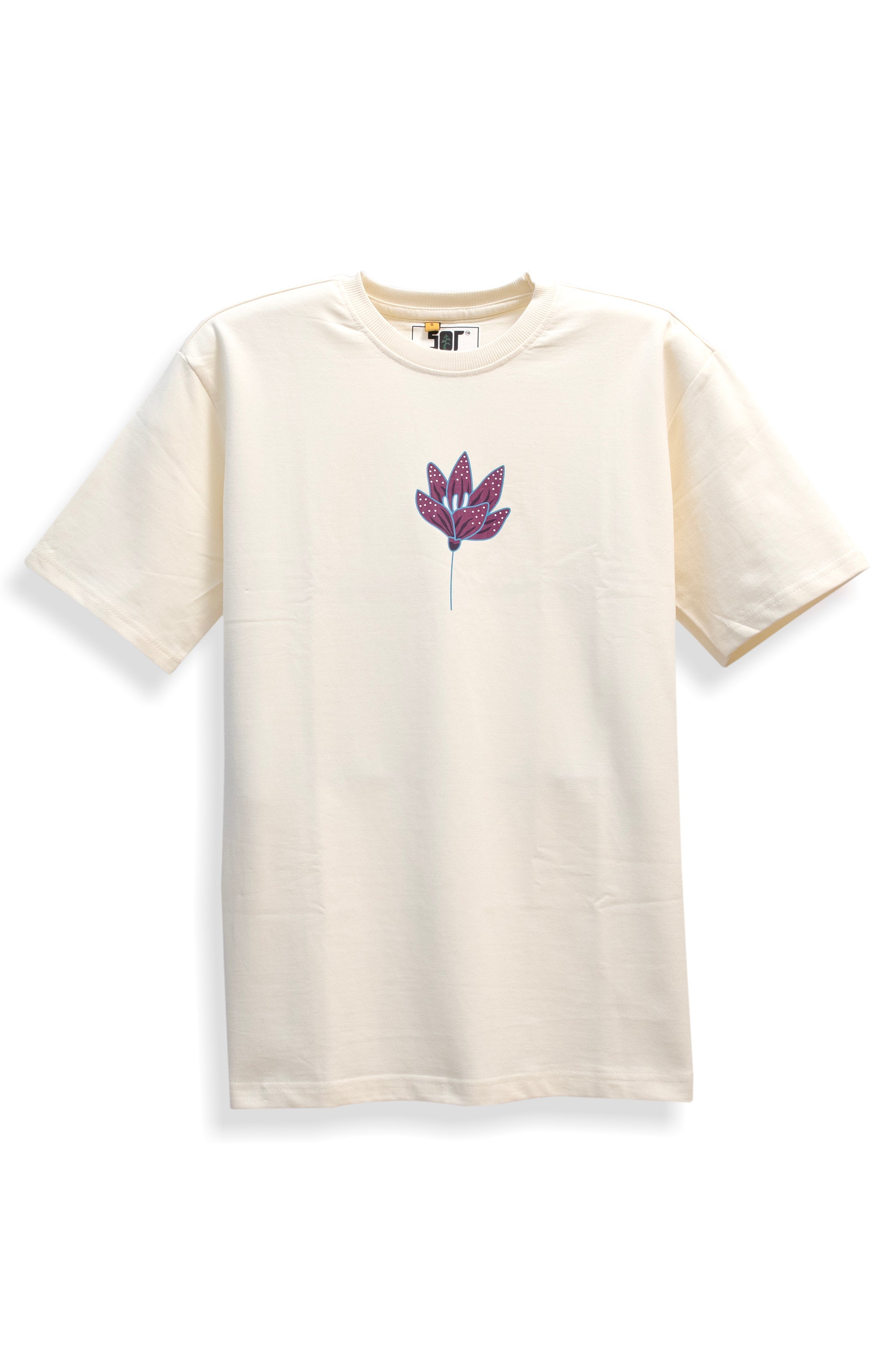 Printed Oversized T-shirt PURPLE MOTIF