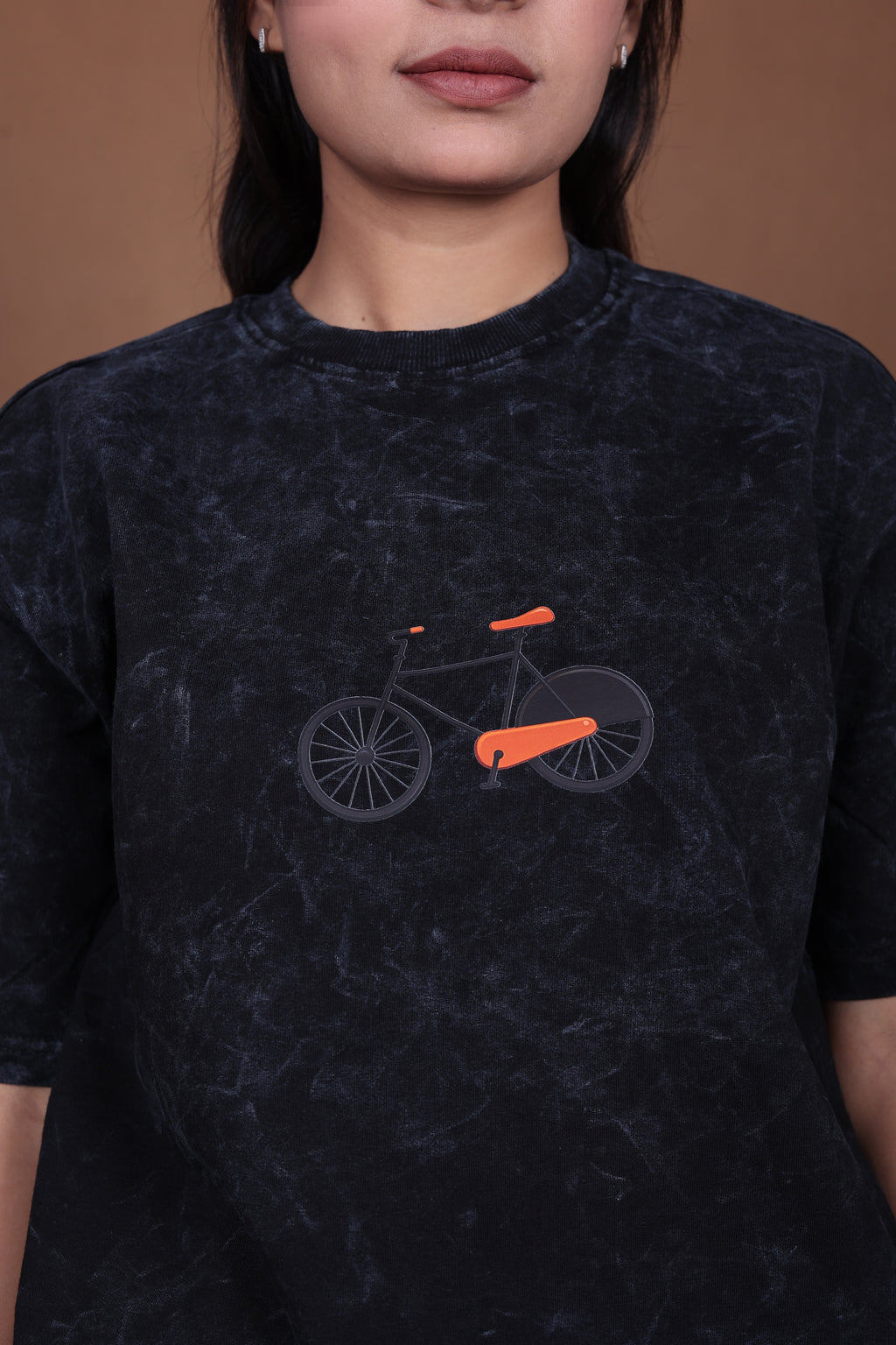 Printed Oversized T-shirt | Premium Japanese Street Art | Acid Wash Black T-Shirt