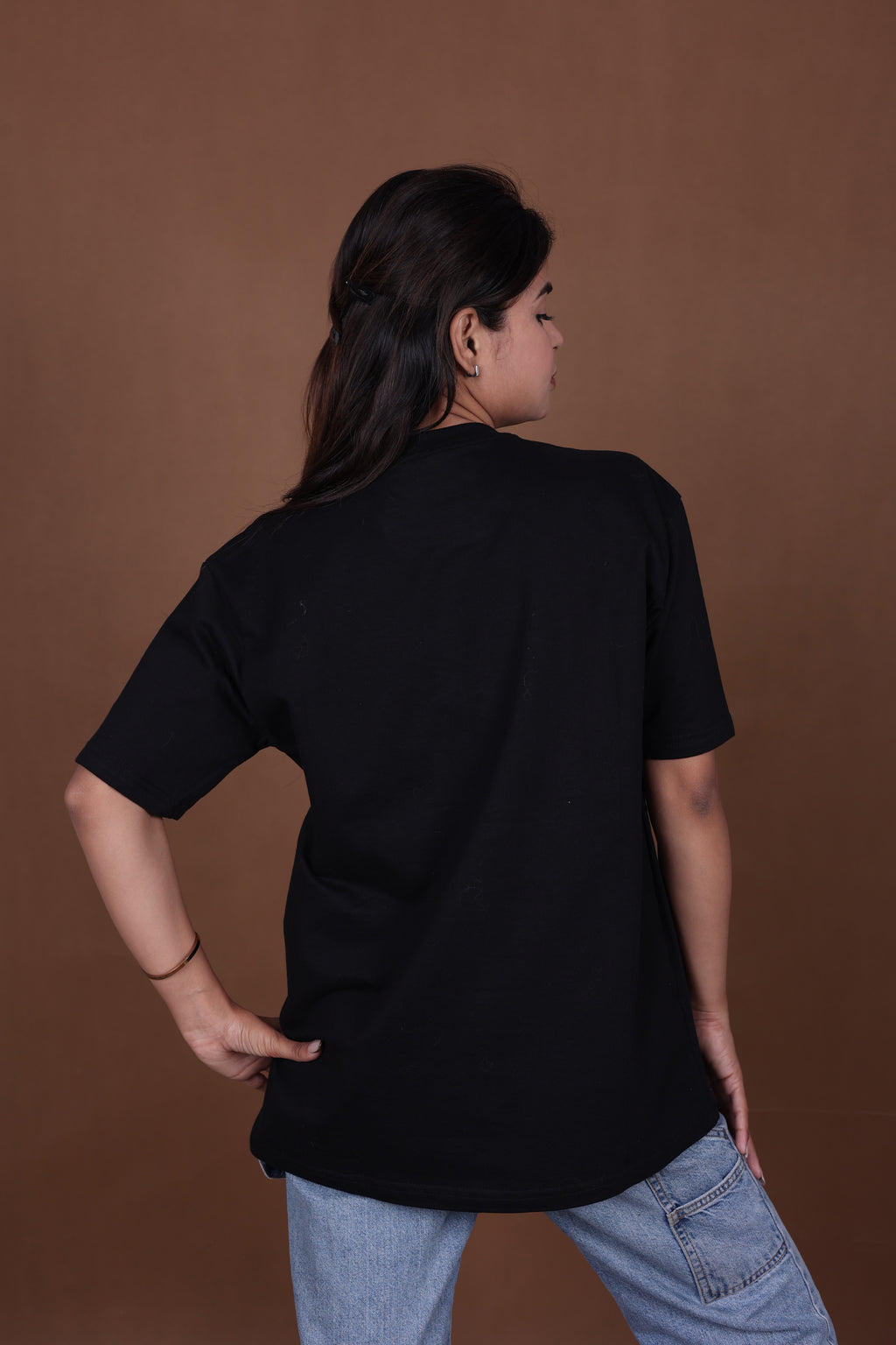 Embroiderd Oversized T-Shirt | SOUL PALM Premium | Black T-Shirt