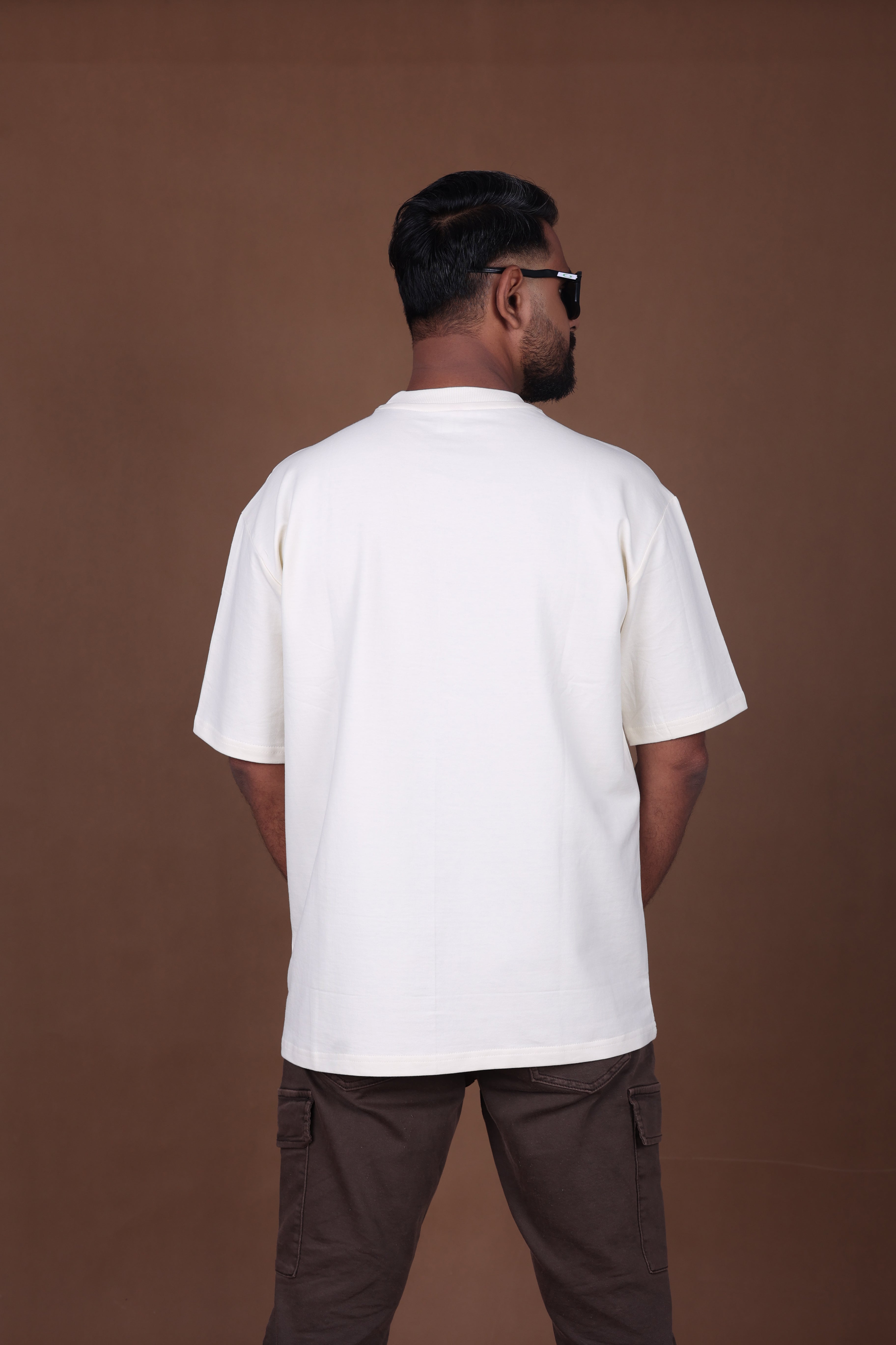 Printed Oversized T-shirt | Trendy Travel & Adventure Graphic Printed | Off-White T-Shirt