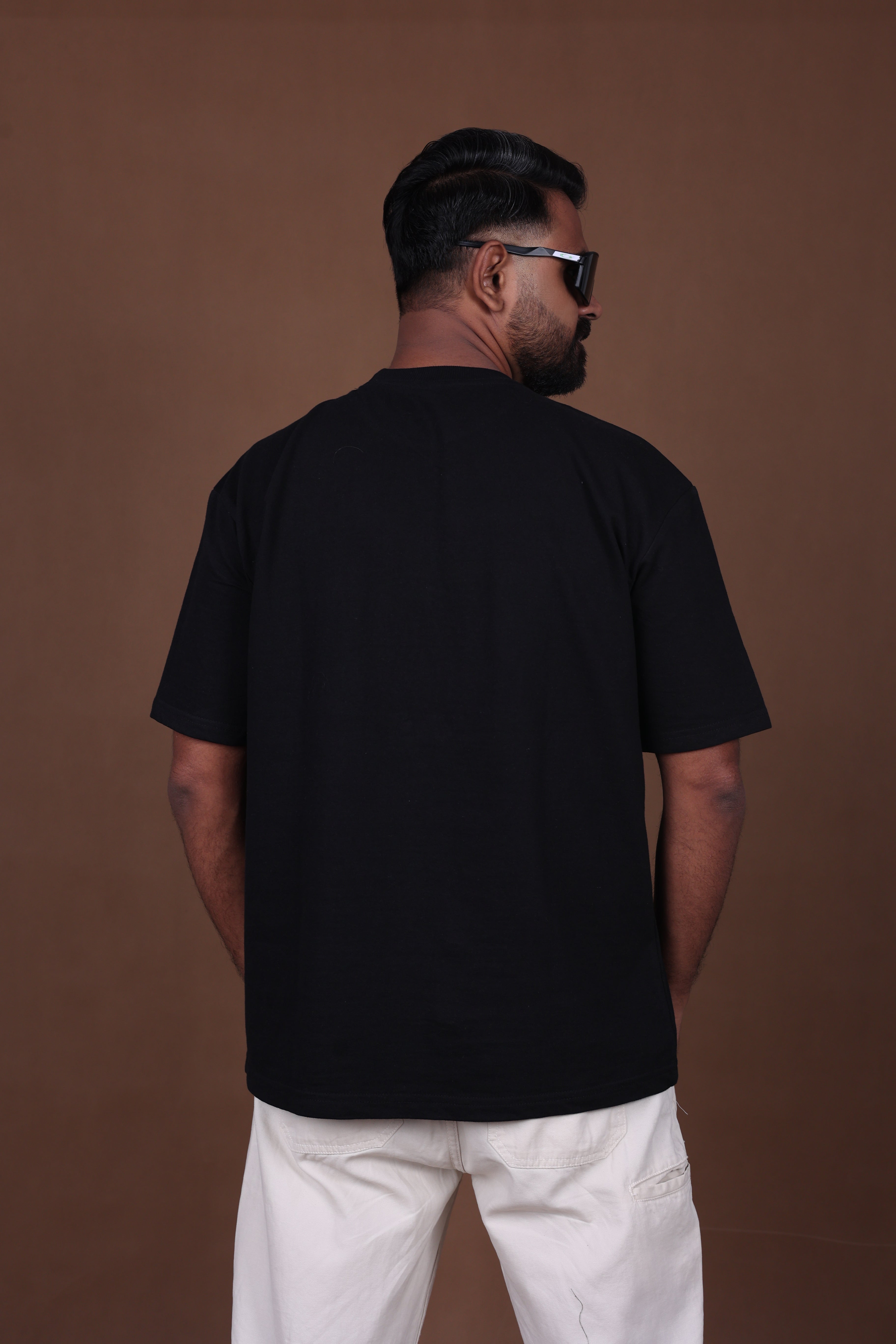 Embroiderd Oversized T-Shirt | SOUL PALM Premium | Black T-Shirt