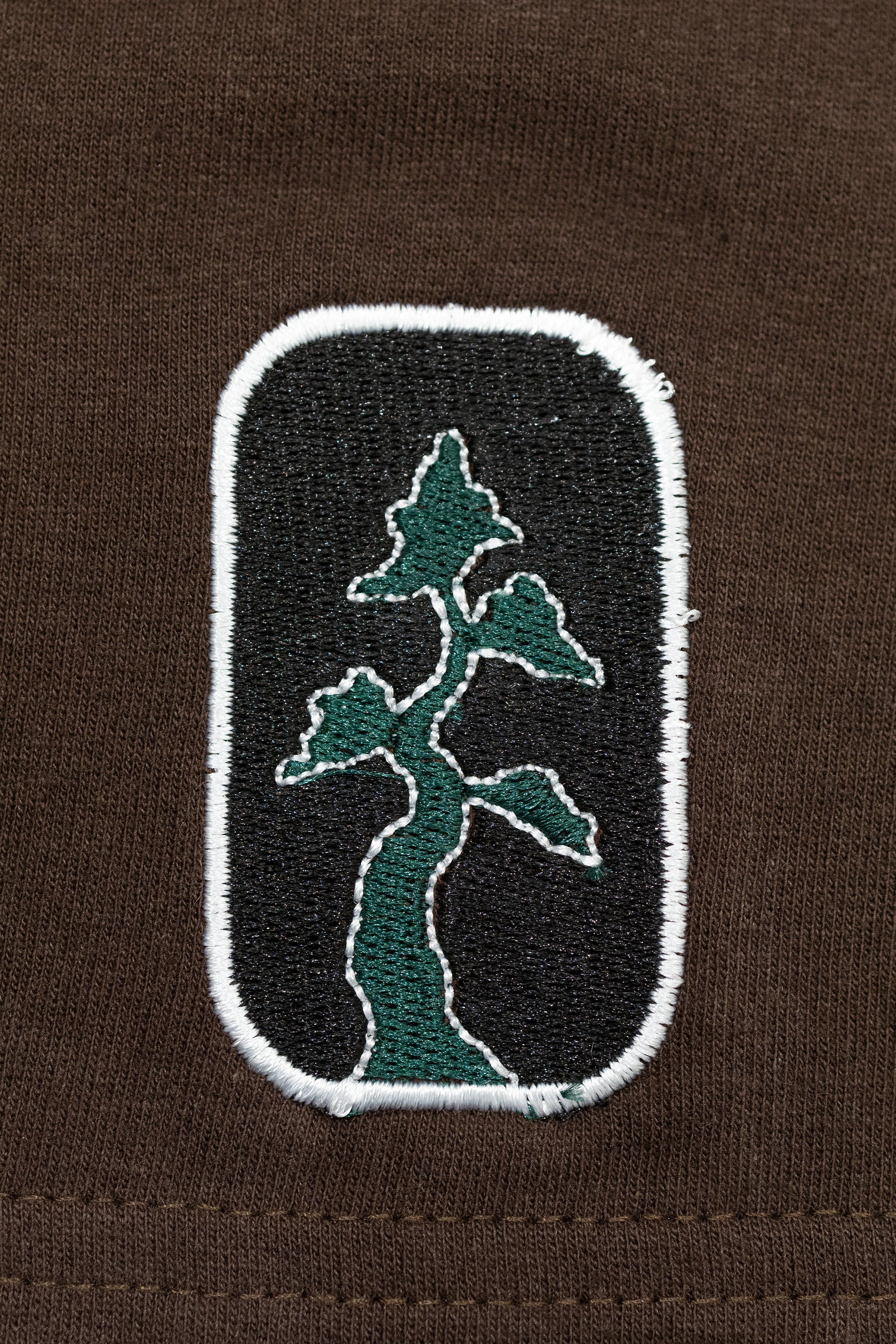 Embroidery Oversized T-Shirt SOUL PALM (Brown)