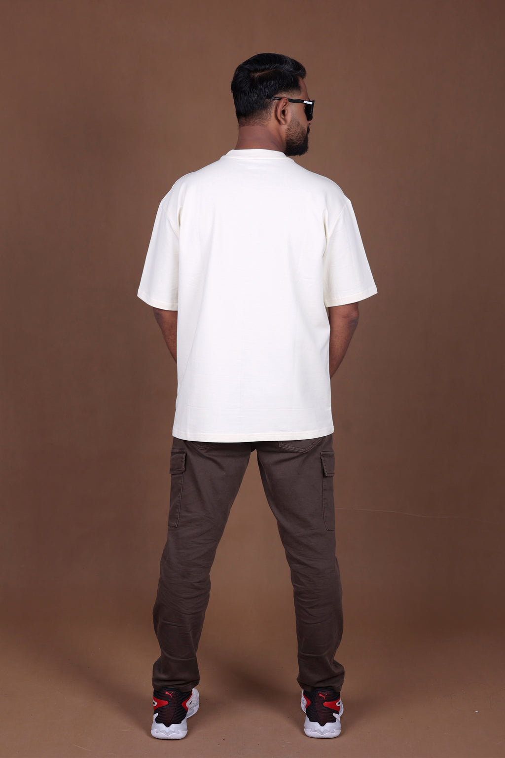 Printed Oversized T-shirt | Fierce Horse Splash Art | Off-White T-Shirt